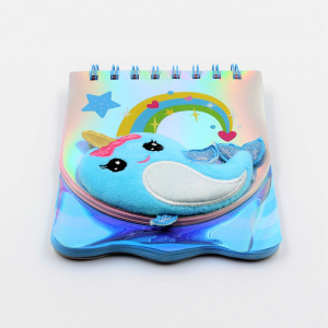 Carnețel, 3D, Delfin unicorn, 80 pagini - Img 4