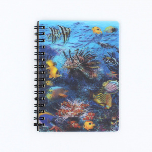 Carnețel zoo cu spirală 3D "LiveLife - Wonders of the reef"