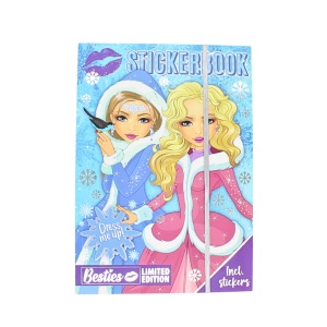 Carte de Stickere „Dress Me Up! Besties” - Creează Look-uri de Iarnă Fermecătoare