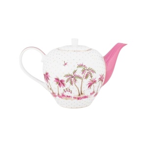 Ceainic din porțelan, Pip Studio, Dots Gold Pink, 1600 ml, colecția Jolie