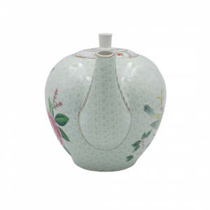Ceainic din porțelan, Pip Studio, White, 1.6l, colecția Blushing Birds - Img 3