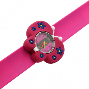 Ceas colectionabil Wacky Watch fluturaș ciclam