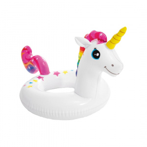 Colac cu unicorn gonflabil Intex 107x58cm - Img 1