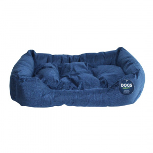 Culcuș căței culoarea bleumarin 61x45x12 cm - Img 3