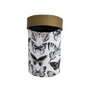 Cutie cadou rotunda, Black Butterfly