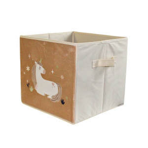 Cutie depozitare unicorn crem 30×30 cm - Img 1