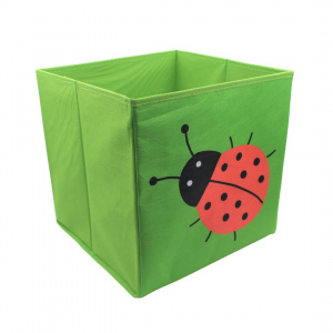Cutie verde depozitare animăluț buburuză 30x30cm