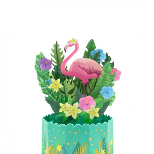 Decorațiune din hârtie Magic Pop-Ups Flamingo