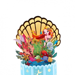 Decorațiune din hârtie Magic Pop-Ups Sirenă - Img 2