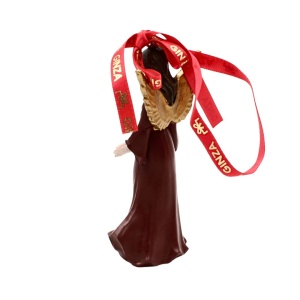 Decorațiune Regatul de Crăciun, Royal, model îngeraș care emană pace, maro, 10 cm