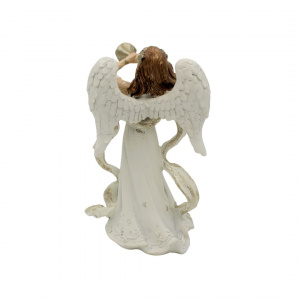 Decorațiune înger trompetă House of Seasons șampanie 17cm