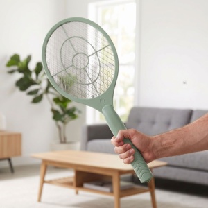 Electric insect swatter, 17 x 46 cm, green