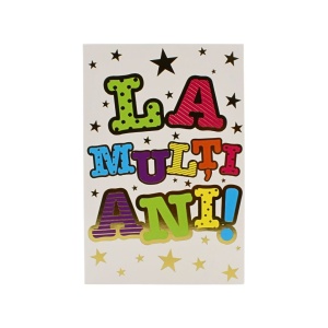 Felicitare La Mulți Ani pattern congrats