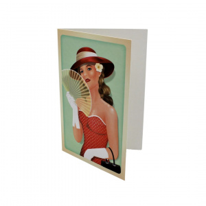 Felicitare Top Trend Retro Lady