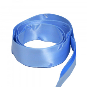 Fundă din satin cu autoformare bleu