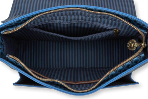 Geantă tip poștaș, Pip Studio, colecția Kyoto Festival, Denim Blue, 25x7x20cm