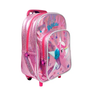 Ghiozdan troller, Perletti, model Unicorn, 36 cm, colecția Cool Kids