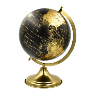Glob decorativ metalic bază aurie 25cm