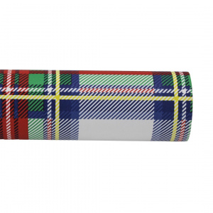 Hârtie ambalat cadouri CLASSICO tartan alb - Img 1