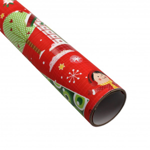 Hârtie ambalat Crăciun 200x70cm roșu candy apple