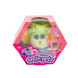 Jucărie interactivă, Genie Pets, UNI, lumini colorate, sunete și cântece, funcție aripi, 3x LR44, 3+ ani