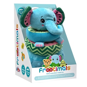 Jucărie Melany Melephant din pluș cu inele, Frootimals - Img 1