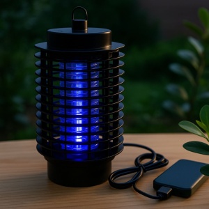 Lampă electrică anti-insecte cu LED și alimentare USB, 11x23 cm, Koopman
