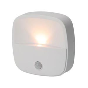 Lampă LED de noapte, cu senzor de mișcare, culoare alb, 8x7.5 cm 