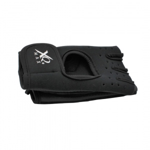 Mănuși ciclism XQ Max, fără degete, culoarea negru, închidere cu velcro, mărime L/XL