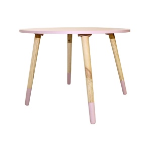 Masă pentru copii, H&S Collection, din MDF, roz , 60cm, înălțime 41 cm