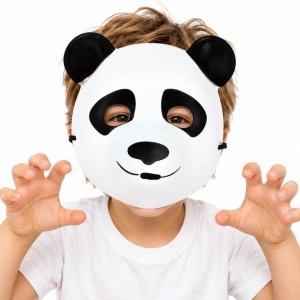 Mască pentru copii, Deluxebase, mărime universală, model animăluț panda