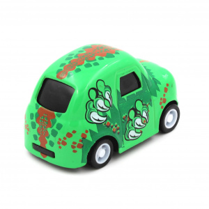 Mașinuță cu sistem pull-back dinozaur verde - Img 3