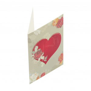 Mini felicitare Classical Hearts