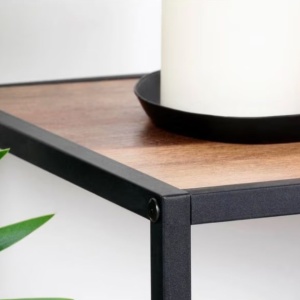 Mobilier multifuncțional, 2 niveluri, structură metalică + MDF, 70x31x85 cm