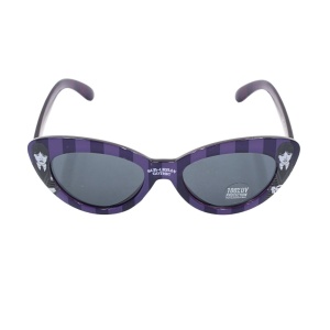 Ochelari de Soare Copii Wednesday Addams – Model Cat Eye, Protecție UV, Design Gotico-Violet