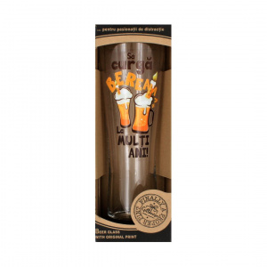 Pahar bere Să curgă berea. La mulți ani! 500ml - Img 3