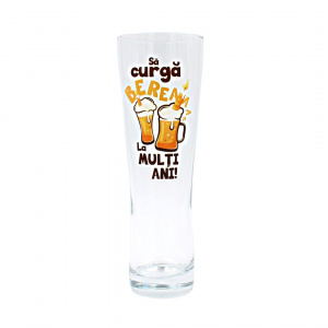 Pahar pentru bere SĂ CURGĂ BEREA 600ml