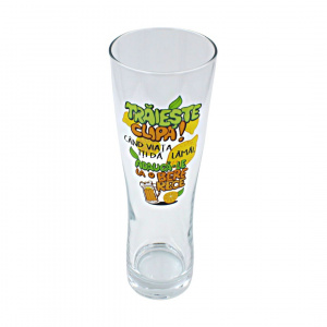 Pahar pentru bere TRĂIEȘTE CLIPA 600ml