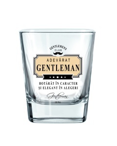Pahar whisky „Hotărât în caracter și elegant în alegeri"