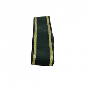 Panglică textilă VERDE AURIU 25mm x 3m