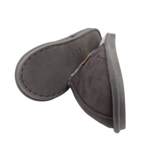 Papuci de casă îmblăniți, Antonio, pentru bărbați, culoarea gri