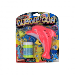Pistol baloane sapun Bubble Gun Dolphin roz