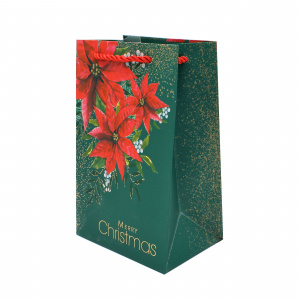 Pungă cadou Crăciun SDE P POINSETTIA - Img 1