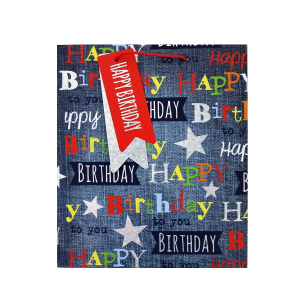 Punga cadou hartie M BIRTHDAY MODERN