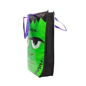 Pungă de colindat, pentru Halloween, metalizată, model Frankenstein, Eurowrap
