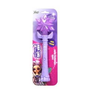 Purple magic wand with a star – interactive toy with LED lights and sounds, Genie Pets, Whimsy Workshop