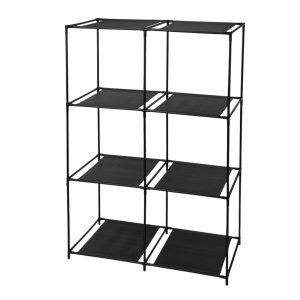 Raft metalic cu 8 polițe – organizator multifuncțional pentru baie, dormitor sau living, Storage Solutions