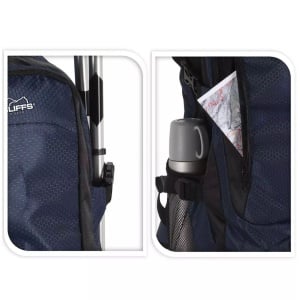 Rucsac pliabil Redcliffs 40 L, cu buzunare, 33×19×54 cm, culoare bleumarin