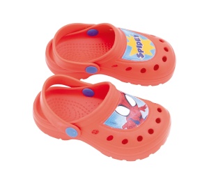 Saboți tip crocs, pentru copii, model Spiderman, Arditex