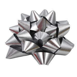 Set 10 steluțe autoadezive, 7 cm, Brizzolari, culoarea argintiu metalizat